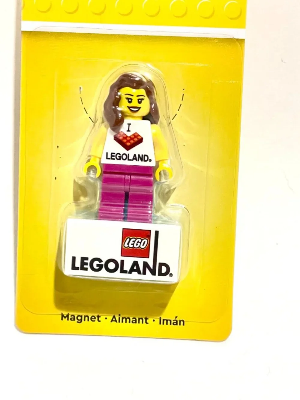Lego 851331 Minifigure I love Legoland Girl Magnet New Sealed